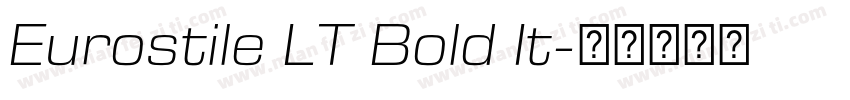 Eurostile LT Bold It字体转换